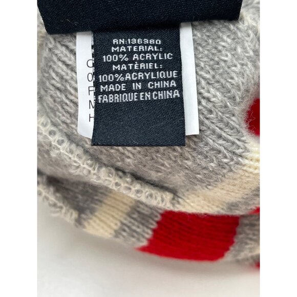 Detroit Red Wings Fanatics Striped Knit Beanie With Pom pre owned - Picture 4 of 7